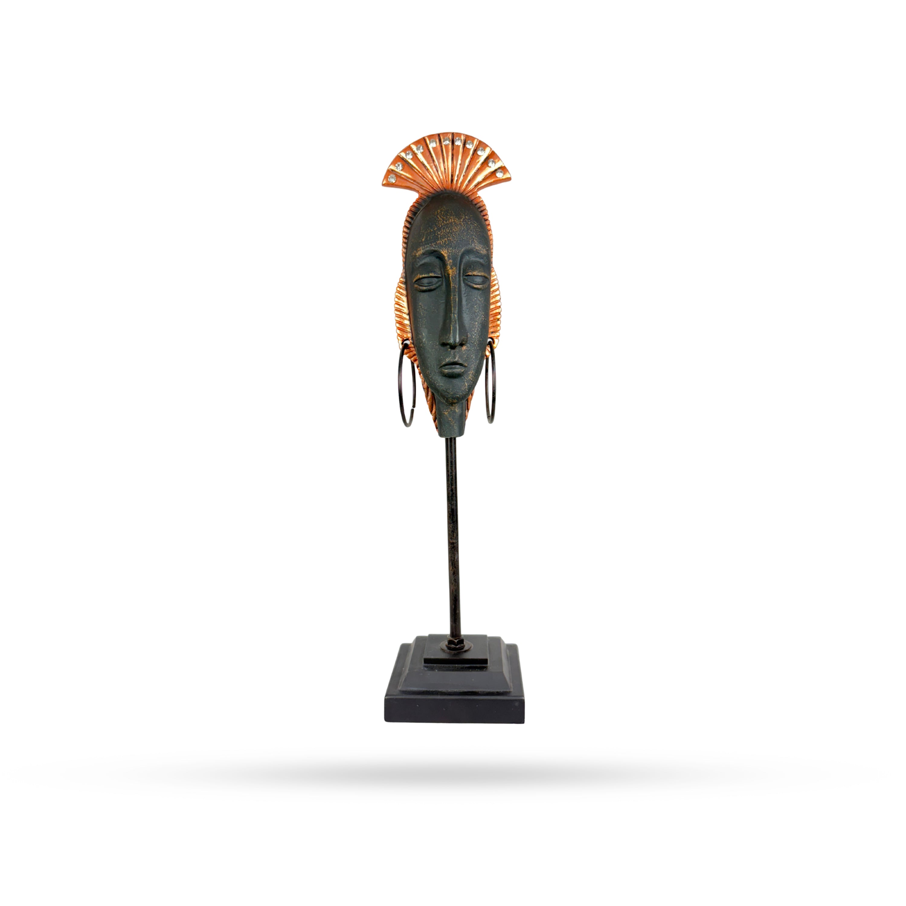 Tribal Face Mask Sculpture – African Art Style