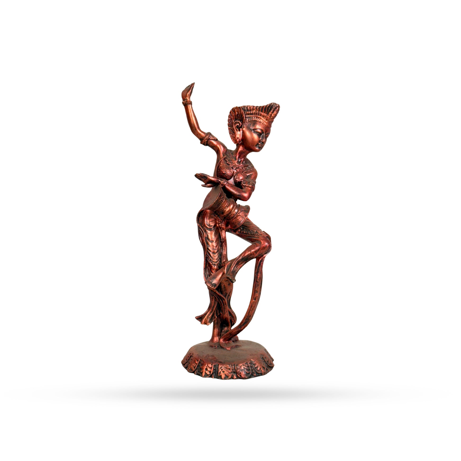 Tribal Flute Player – Bronze Tone Figurine
