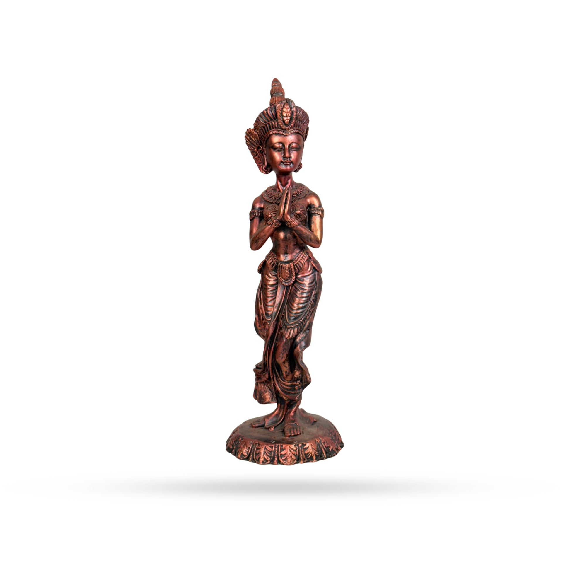 Tribal Flute Player – Bronze Tone Figurine