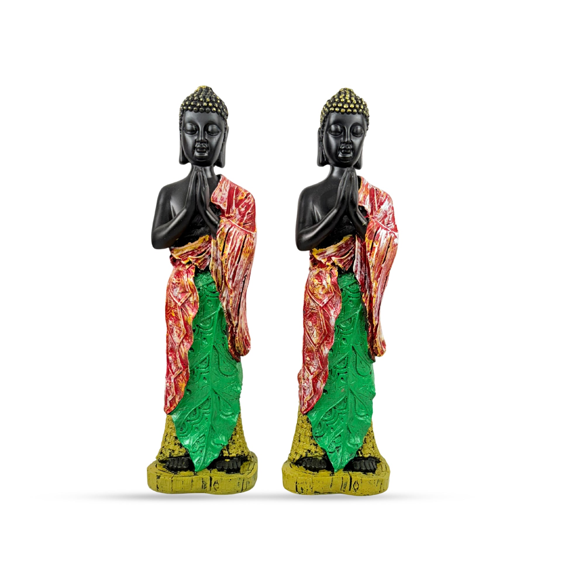 Buddha Namaste Statue – Set of 2