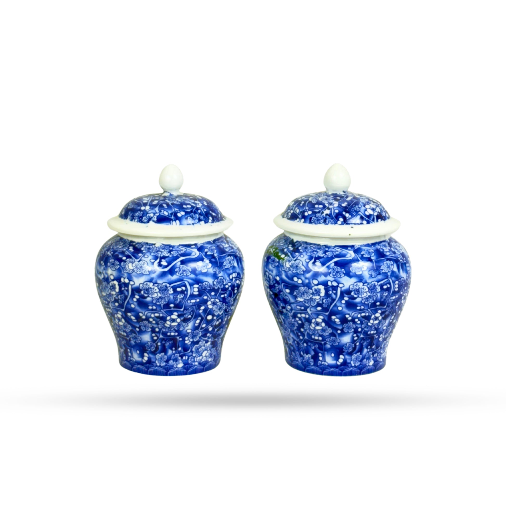 Blue Oriental Ceramic Jar