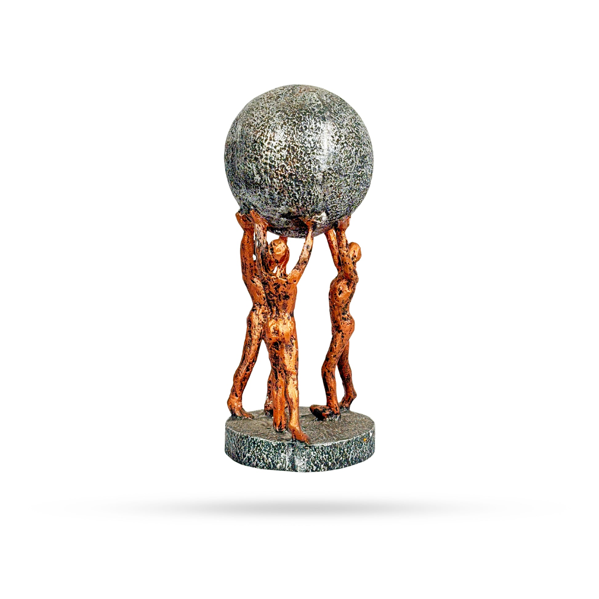 Unity Sculpture – Humans Holding the Globe