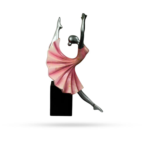 Ballerina in Pink Dress – Graceful Dance Figurine
