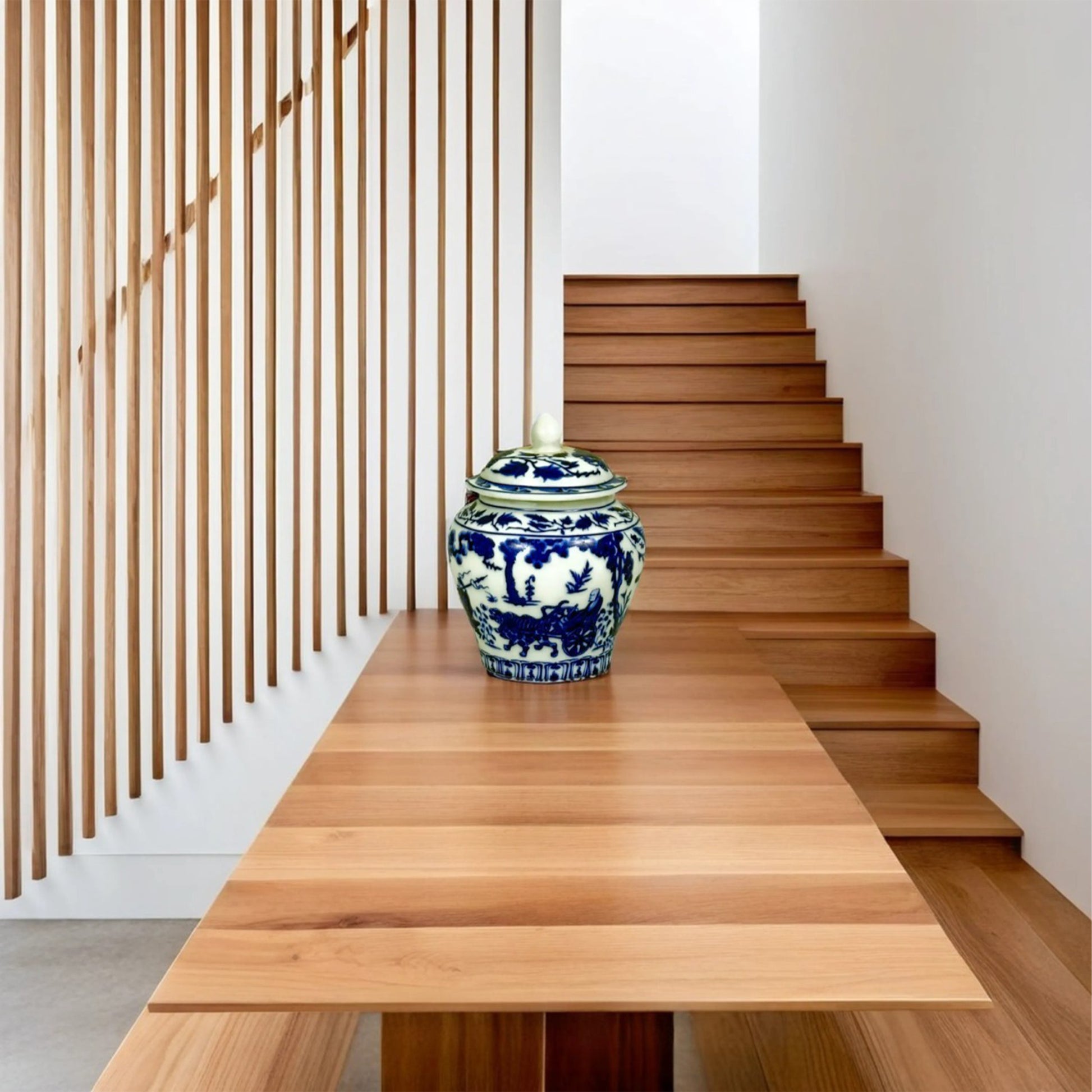 Classic Blue Chinese Ginger Jar – Antique Ceramic Decor
