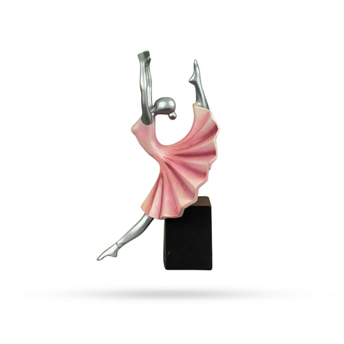 Ballerina in Pink Dress – Graceful Dance Figurine