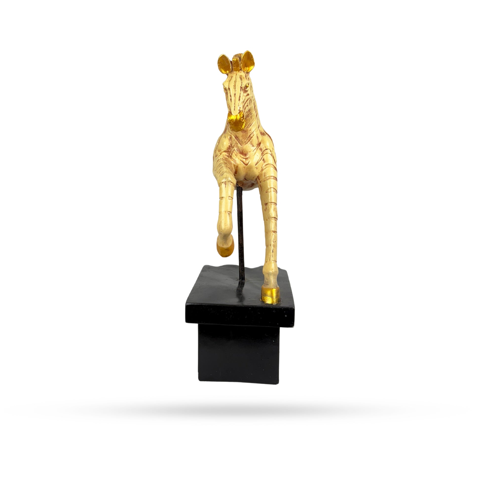 Golden Horse Head Sculpture – Royal Equestrian Art