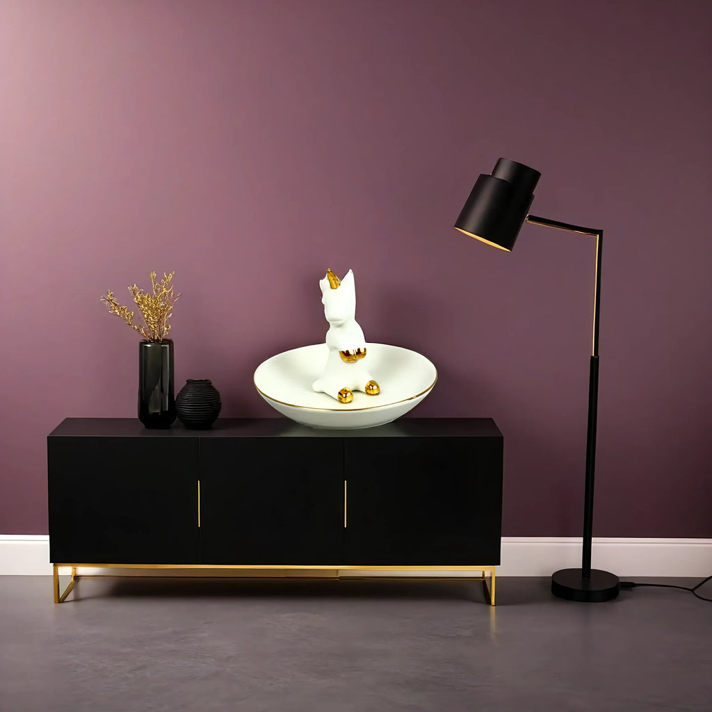 White Unicorn Ceramic Ring Holder Dish