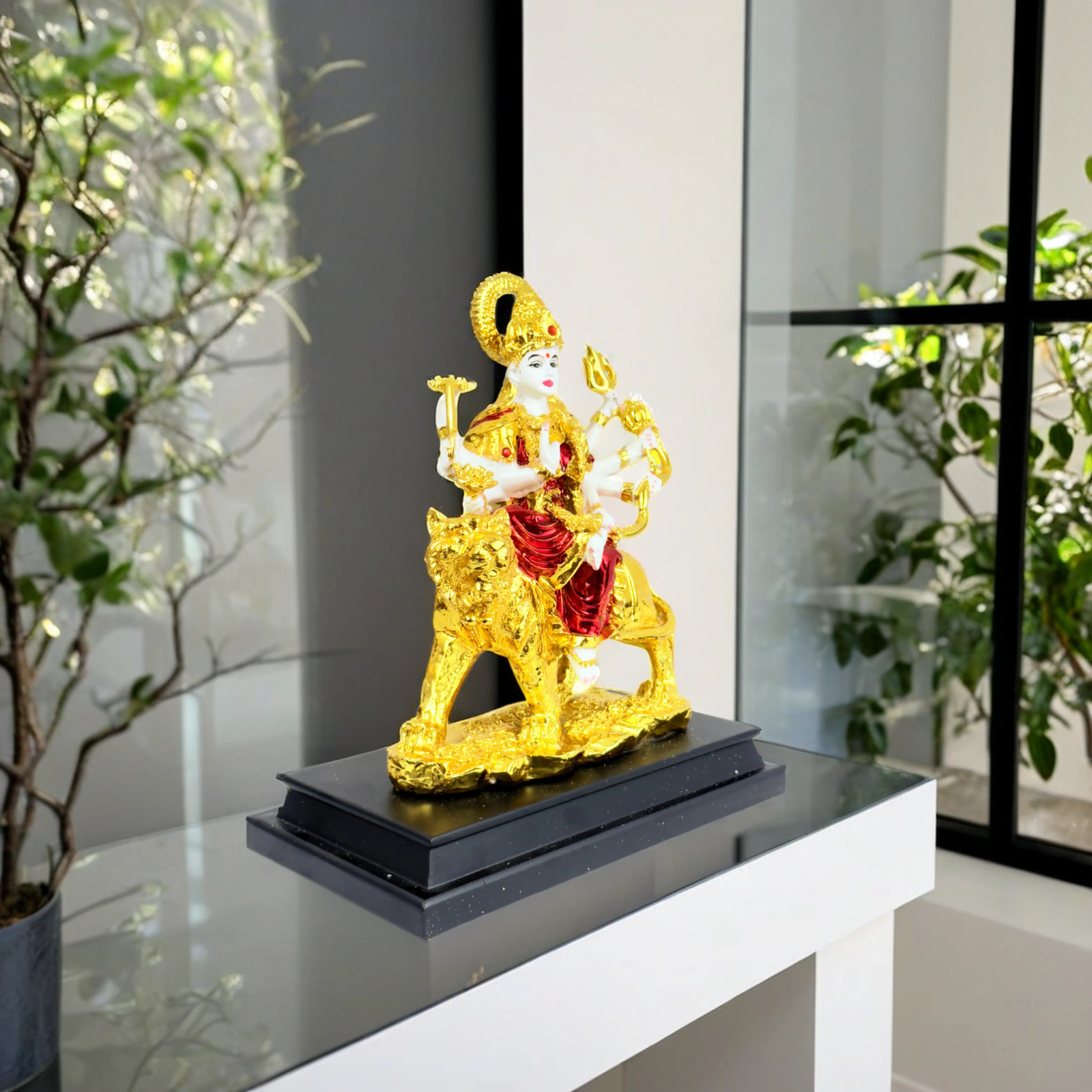 Divine Golden Durga Maa Idol for Home